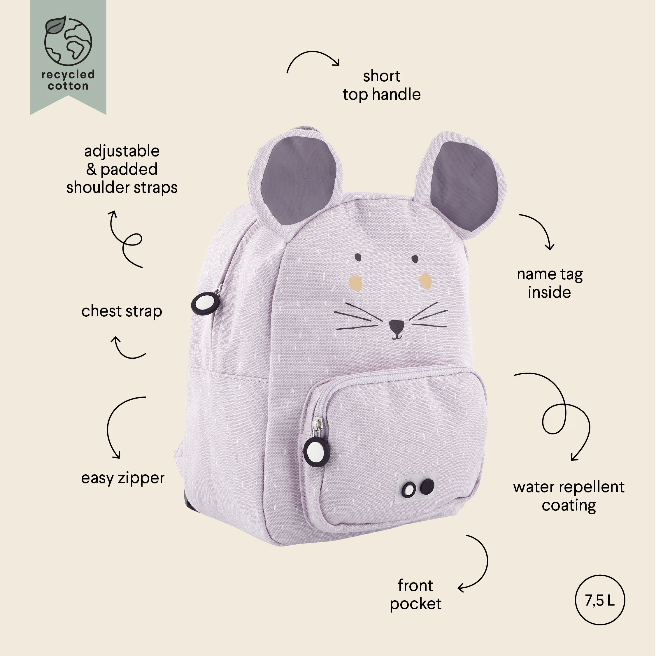 Backpack Mrs. Mouse
